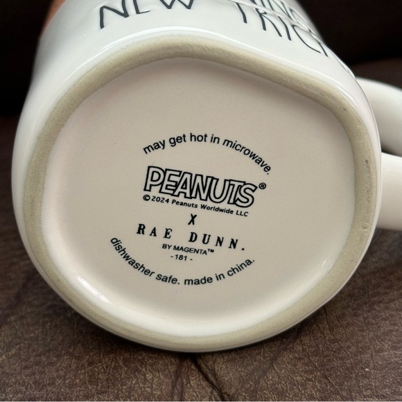 LEARNING NEW TRICKS Snoopy Witch Mug - Rae Dunn Peanuts Halloween Collection - Picture 6 of 6